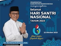 Pemkab Bondowoso Mengucapkan Selamat Hari Santri Nasional
